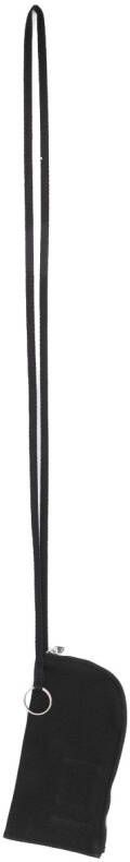 Rick Owens DRKSHDW Canvas telefoonhoes Zwart