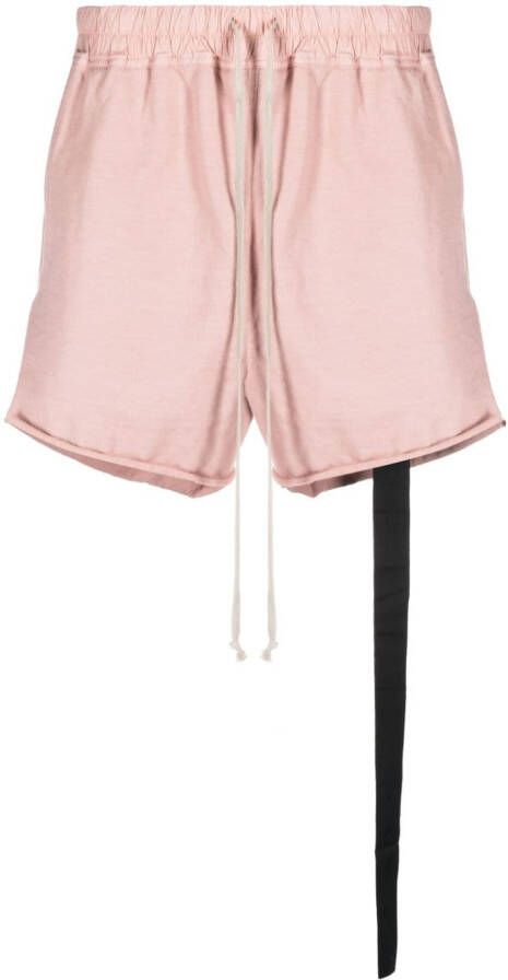 Rick Owens DRKSHDW Trainingsshorts met trekkoord Roze
