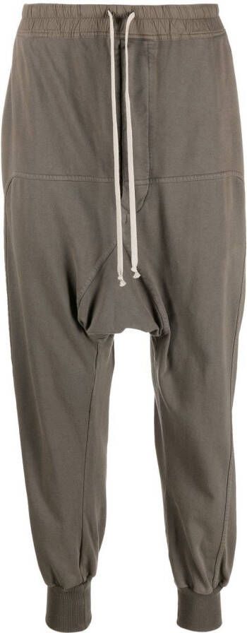 Rick Owens DRKSHDW Trainingsbroek met verlaagd kruis Bruin