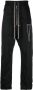 Rick Owens DRKSHDW Broek met verlaagd kruis Zwart - Thumbnail 1