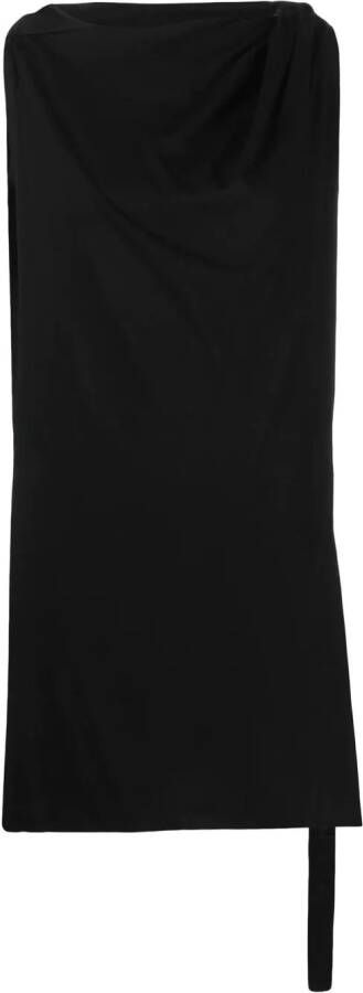 Rick Owens DRKSHDW Gedrapeerde tuniek Zwart
