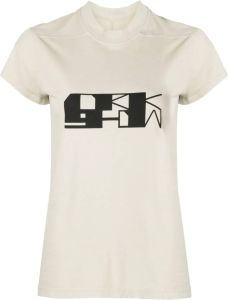 Rick Owens DRKSHDW T-shirt met grafische print Beige