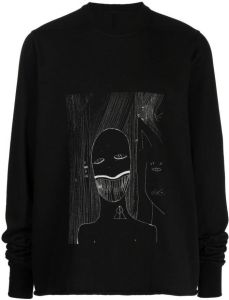 Rick Owens DRKSHDW Sweater met grafische print Zwart