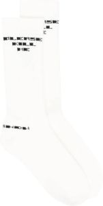 Rick Owens DRKSHDW Sokken met grafische print Wit