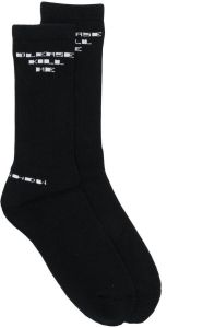 Rick Owens DRKSHDW Sokken met intarsia logo Zwart