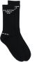 Rick Owens DRKSHDW Sokken met intarsia logo Zwart - Thumbnail 1