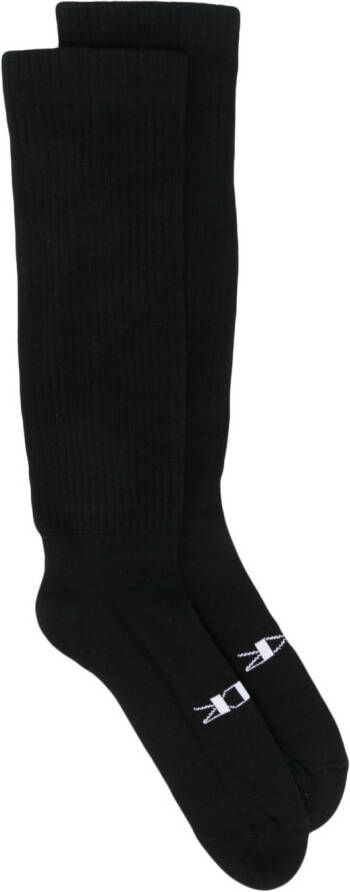 Rick Owens DRKSHDW Intarsia sokken Zwart