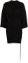 Rick Owens DRKSHDW Jurk met gesmockte taille Zwart - Thumbnail 1