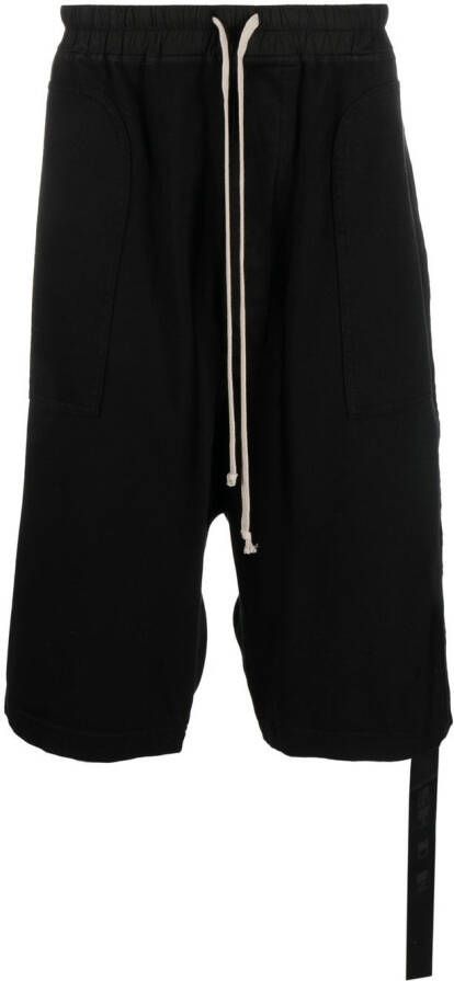 Rick Owens DRKSHDW Katoenen shorts Zwart