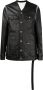Rick Owens DRKSHDW Leren jack Zwart - Thumbnail 1