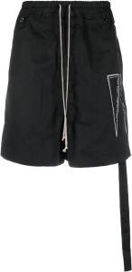 Rick Owens DRKSHDW Shorts met logopatch Zwart
