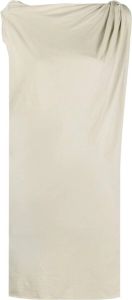 Rick Owens DRKSHDW Mini-jurk met gedrapeerd vlak Beige