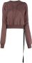 Rick Owens DRKSHDW Cropped sweater Paars - Thumbnail 1