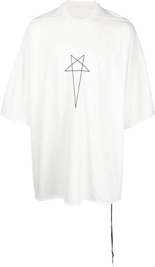 Rick Owens DRKSHDW T-shirt met logoprint Wit