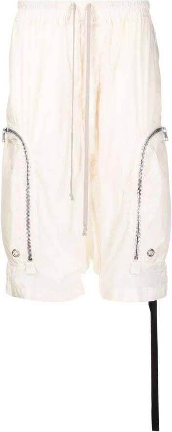 Rick Owens DRKSHDW Shorts met verlaagd kruis Wit