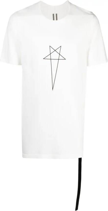 Rick Owens DRKSHDW T-shirt met ronde hals Beige