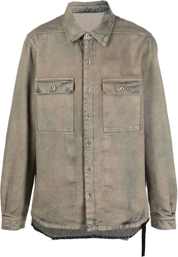 Rick Owens DRKSHDW Shirt van spijkerstof Grijs