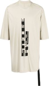 Rick Owens DRKSHDW T-shirt met grafische print Beige