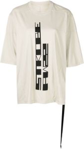 Rick Owens DRKSHDW T-shirt met logoprint Beige