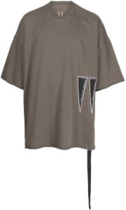Rick Owens DRKSHDW T-shirt met logoprint Bruin