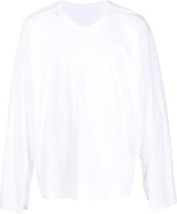 Rick Owens DRKSHDW T-shirt met V-hals Wit