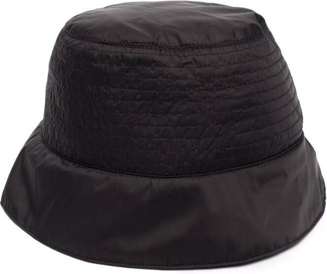 Rick Owens DRKSHDW Vissershoed met ritsdetail Zwart
