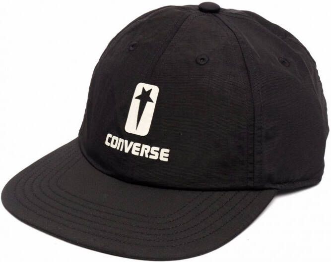 Rick Owens DRKSHDW x Converse pet met logoprint Zwart