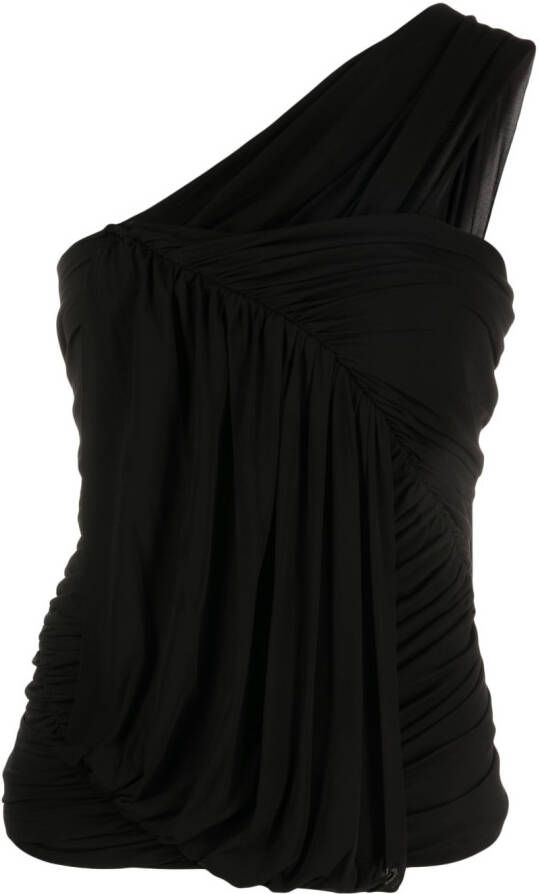 Rick Owens Asymmetrische blouse Zwart