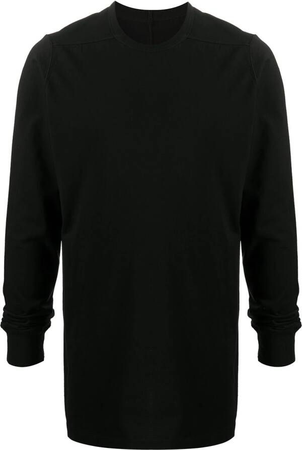 Rick Owens Effen T-shirt Zwart