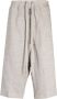 Rick Owens Shorts met verlaagd kruis Grijs - Thumbnail 1