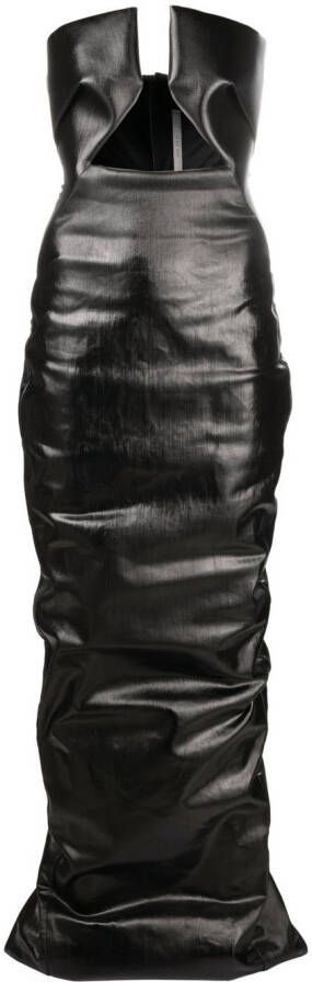 Rick Owens Gecoate avondjurk Zwart