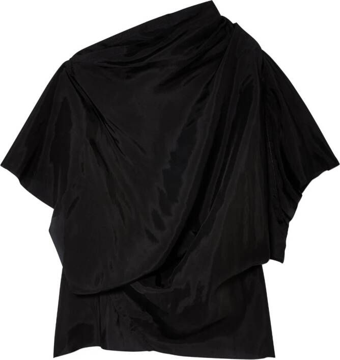 Rick Owens Gedrapeerde blouse Zwart