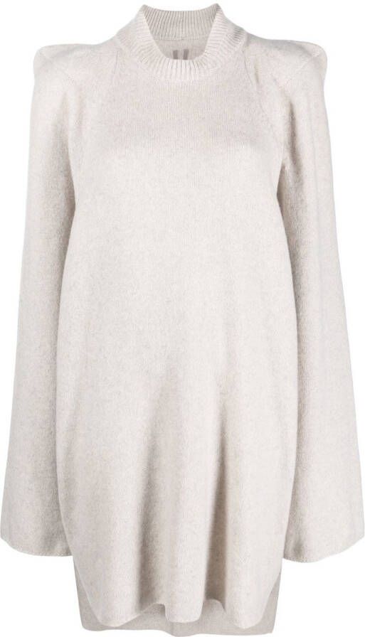 Rick Owens Gedrapeerde jurk Beige