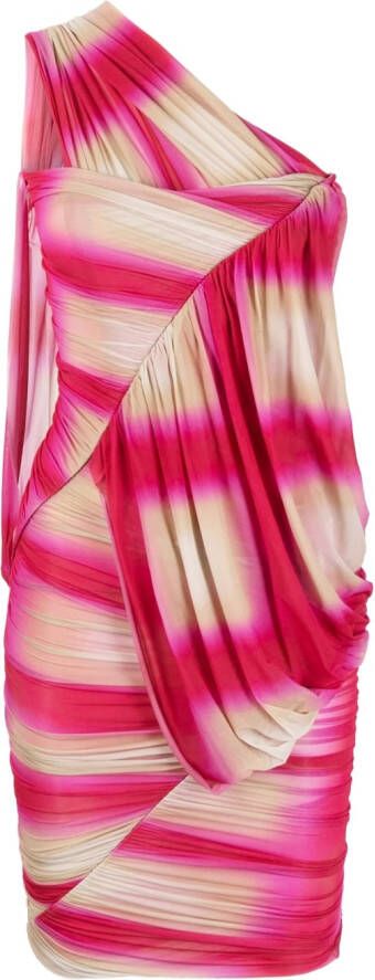Rick Owens Gedrapeerde jurk Roze