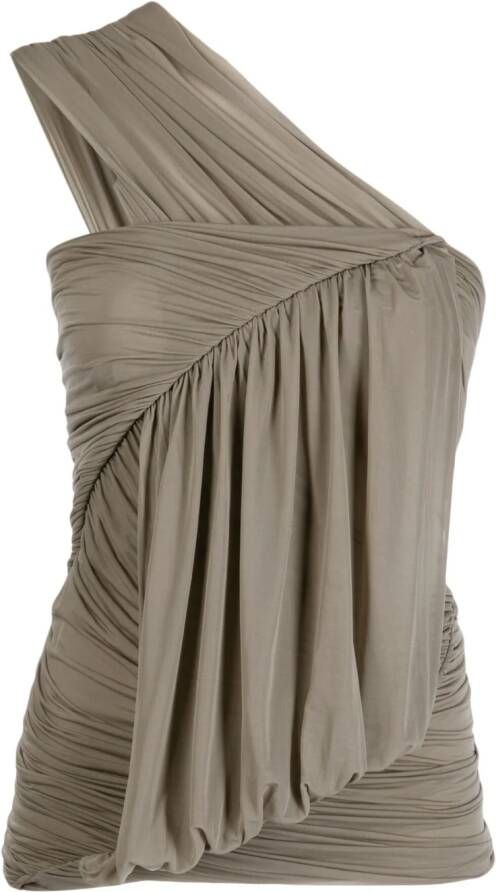 Rick Owens Gedrapeerde top Beige