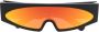 Rick Owens Gene zonnebril met rechthoekig montuur Zwart - Thumbnail 1