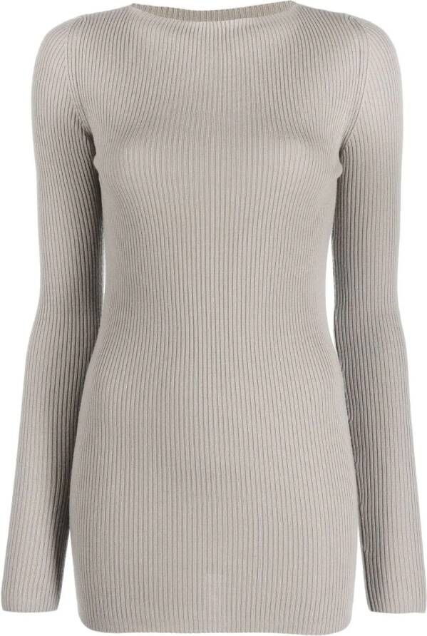 Rick Owens Geribbelde trui Grijs
