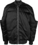 Rick Owens Gewatteerd bomberjack Zwart - Thumbnail 1