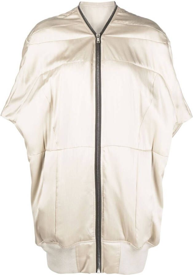 Rick Owens Gewatteerd jack Beige