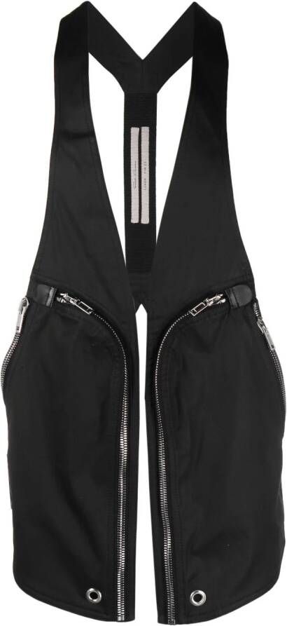 Rick Owens Gilet met open voorkant Zwart