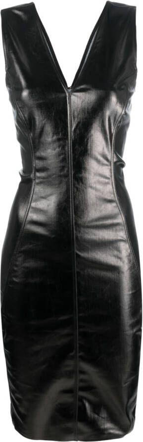 Rick Owens Jurk met V-hals Zwart