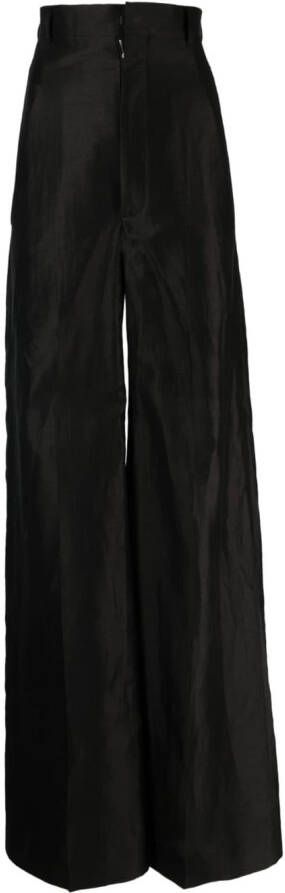 Rick Owens Broek met wijde pijpen Zwart
