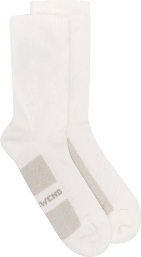 Rick Owens Intarsia sokken Wit