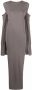 Rick Owens Jurk met capemouwen Grijs - Thumbnail 1