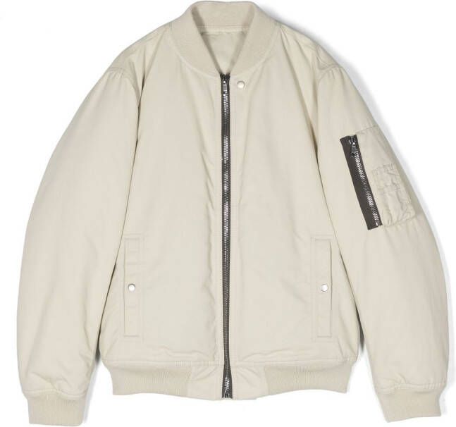 Rick Owens Kids Gewatteerd bomberjack Beige