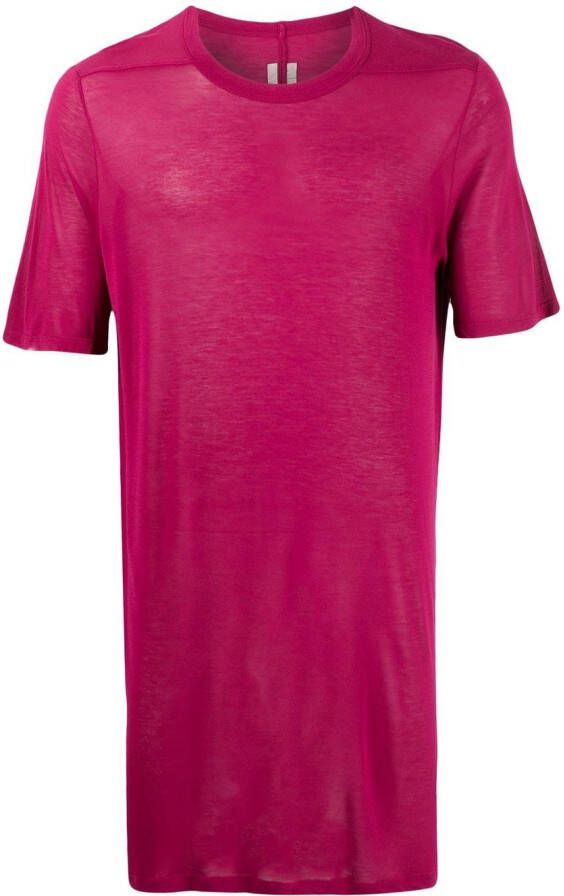 Rick Owens Lang T-shirt Roze