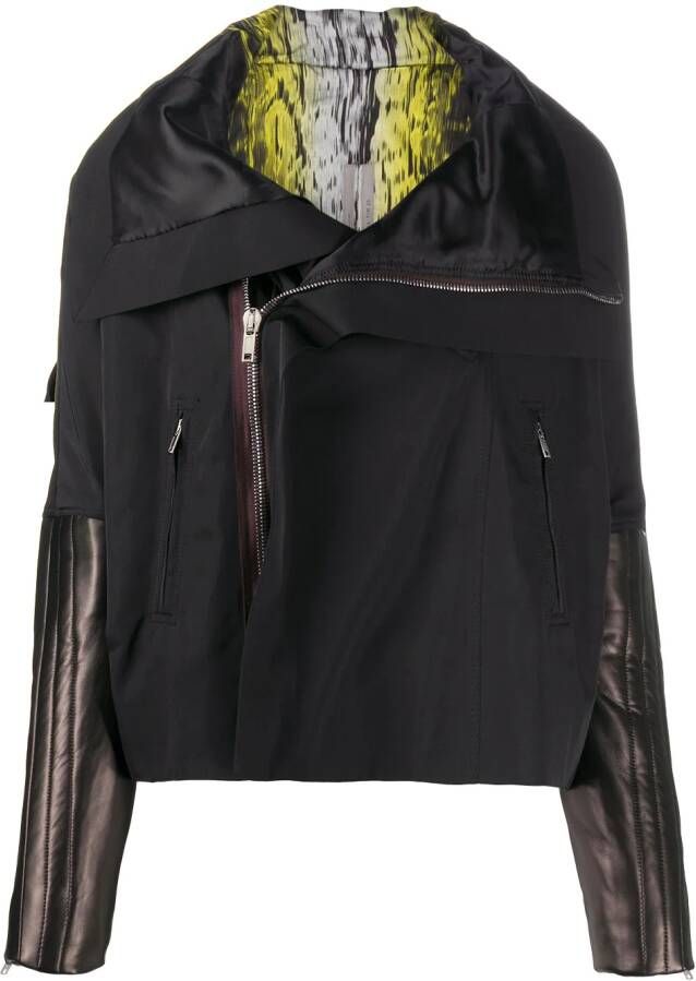 Rick Owens Leren jack Zwart