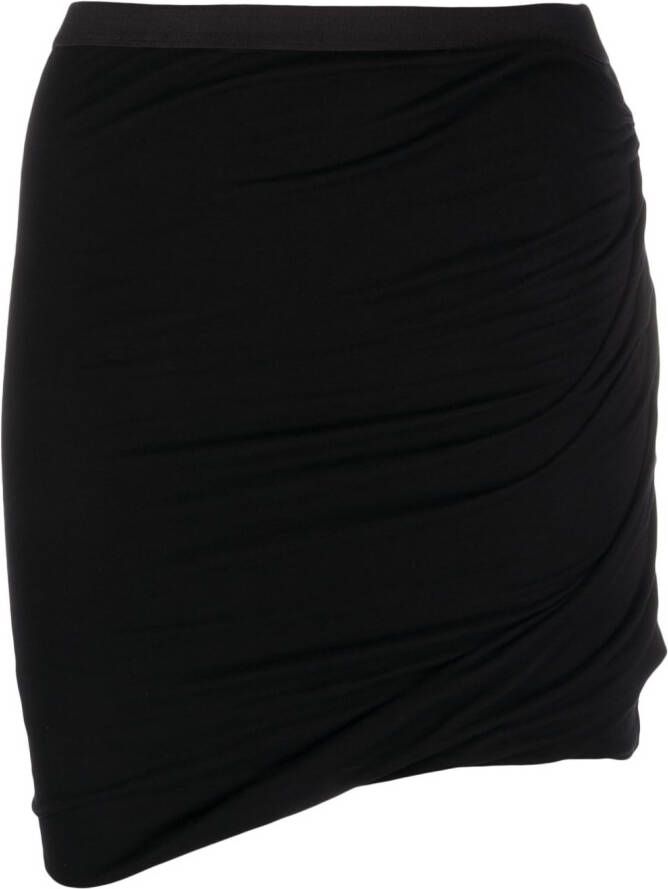 Rick Owens Lilies Asymmetrische rok Zwart
