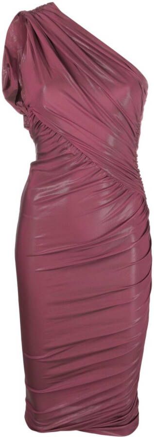 Rick Owens Lilies Gedrapeerde midi-jurk Roze