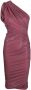 Rick Owens Lilies Gedrapeerde midi-jurk Roze - Thumbnail 1